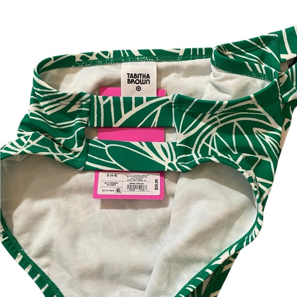 Tabitha Brown - Green and White Bikini Bottom - Picture 6 of 8